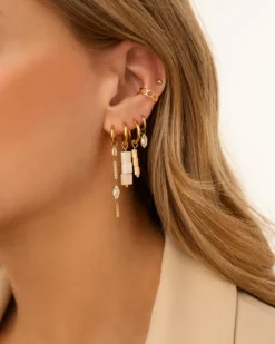 Finaste Oorringetjes sparkle marquise goldplated Hot