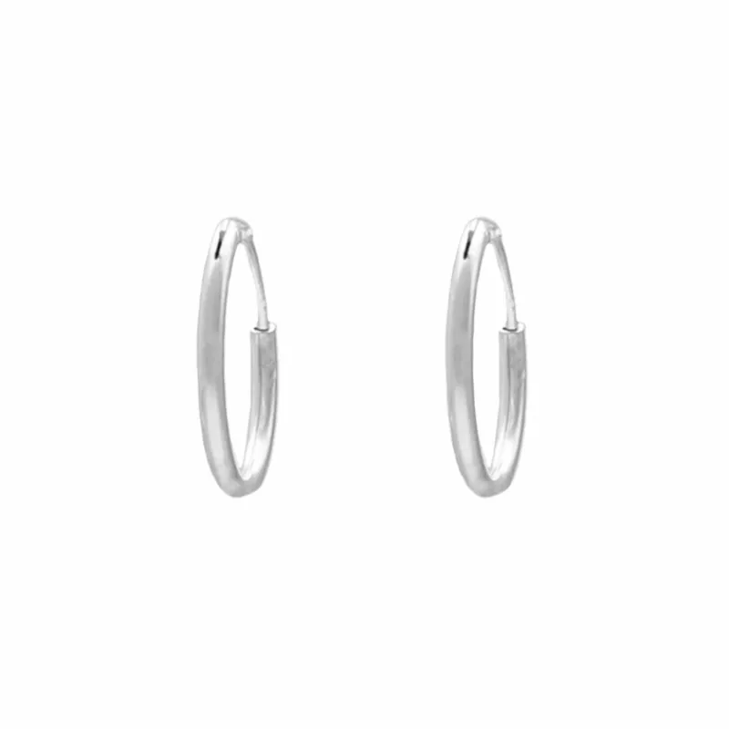 Finaste Oorringetjes Sterling Zilver 16 mm Fashion