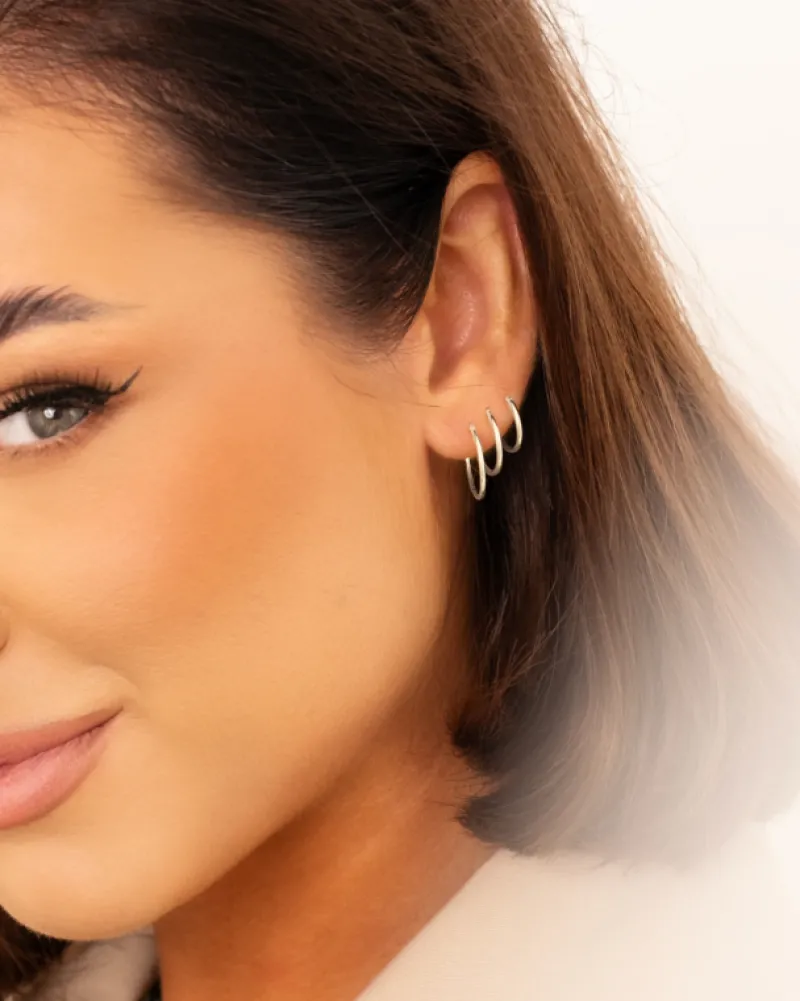 Finaste Oorringetjes Sterling Zilver 14 mm Discount
