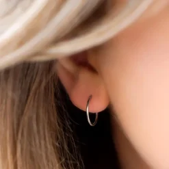 Finaste Oorringetjes Sterling Zilver 16 mm Fashion