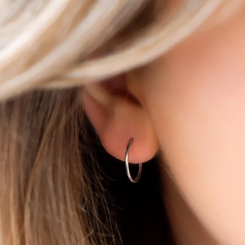Finaste Oorringetjes Sterling Zilver 16 mm Fashion