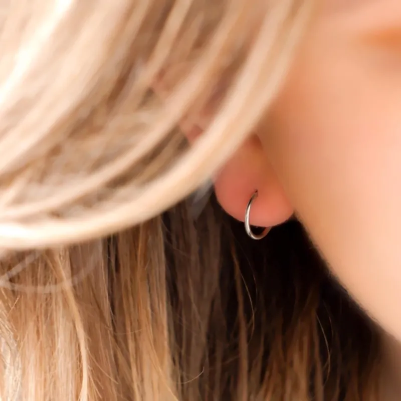 Finaste Oorringetjes Sterling Zilver 12 mm Clearance
