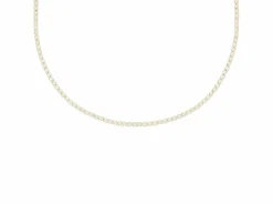Finaste Opal tennis ketting goudkleurig Discount