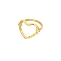 Finaste Open heart ring goud kleurig Discount