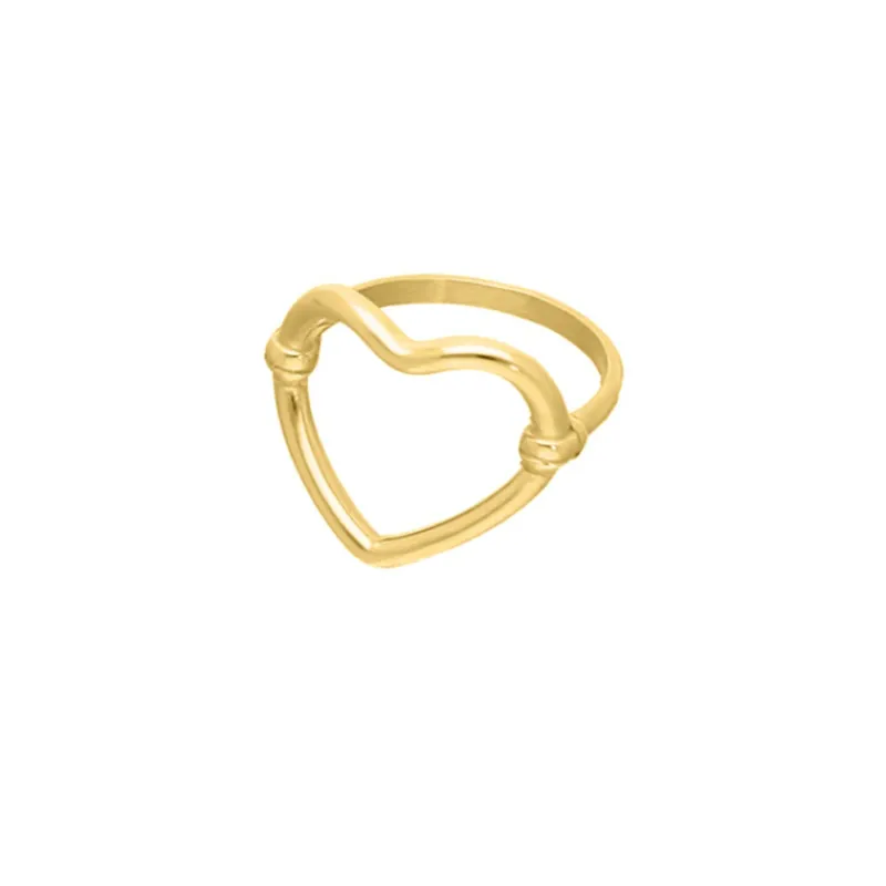 Finaste Open heart ring goud kleurig Discount