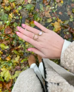 Finaste Open heart ring goud kleurig Discount