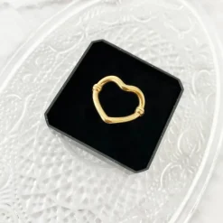 Finaste Open heart ring goud kleurig Discount