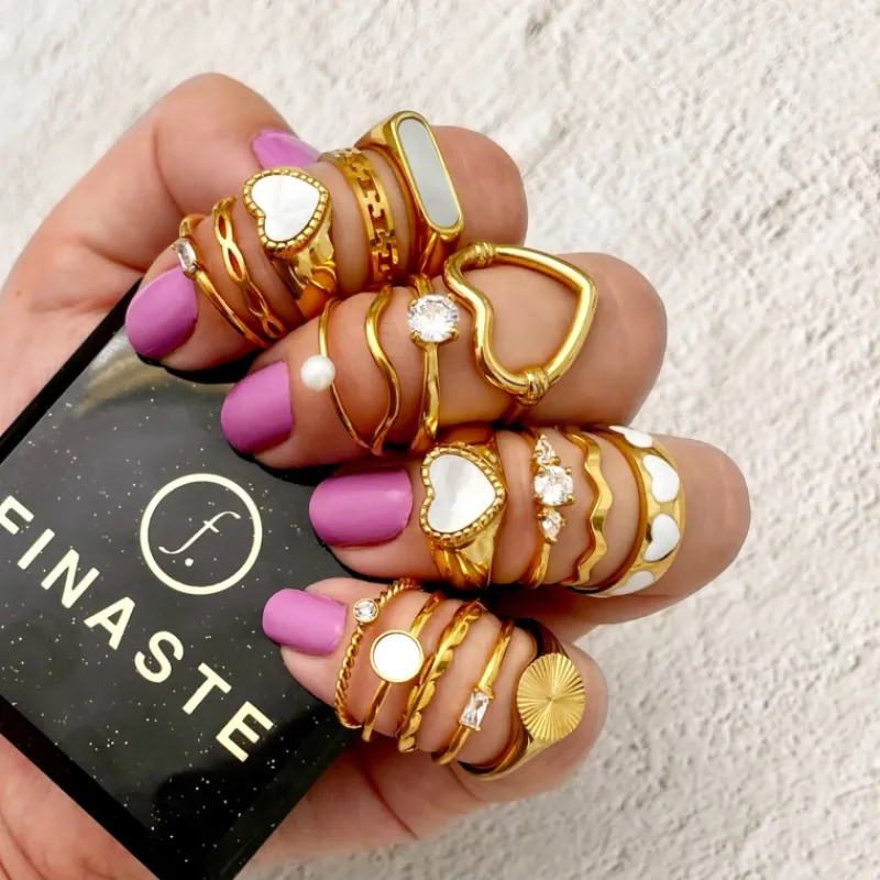 Finaste Open heart ring goud kleurig Discount
