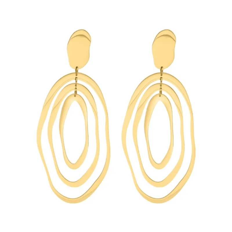 Finaste Organic statement oorbellen goudkleurig New