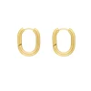 Finaste Ovale oorringetjes chunky goud kleurig Outlet
