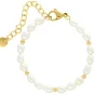 Finaste Parel armband bolletjes goud kleurig Sale