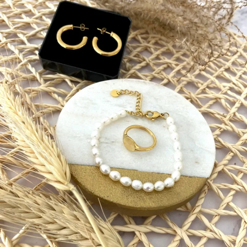 Finaste Parel Armband Musthave goud kleurig Online