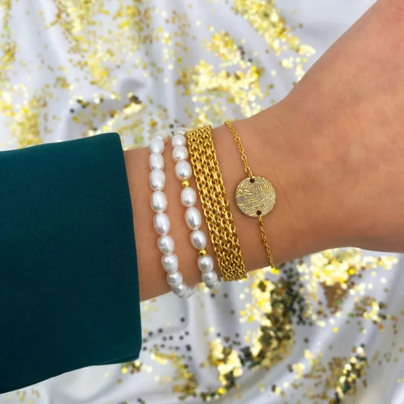 Finaste Parel Armband Musthave goud kleurig Online