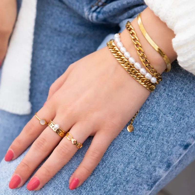 Finaste Parel Armband Musthave goud kleurig Online
