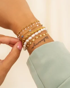 Finaste Parel Armband Musthave goud kleurig Online