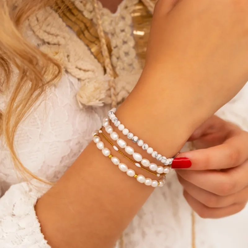 Finaste Parel Armband Musthave goud kleurig Online