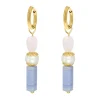Finaste Parel oorbellen icey blue goudkleurig Online