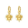 Finaste Parel oorbellen schildpad goudkleurig Outlet