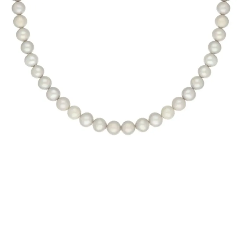 Finaste Parelketting lichtgrijs kleur goud Online