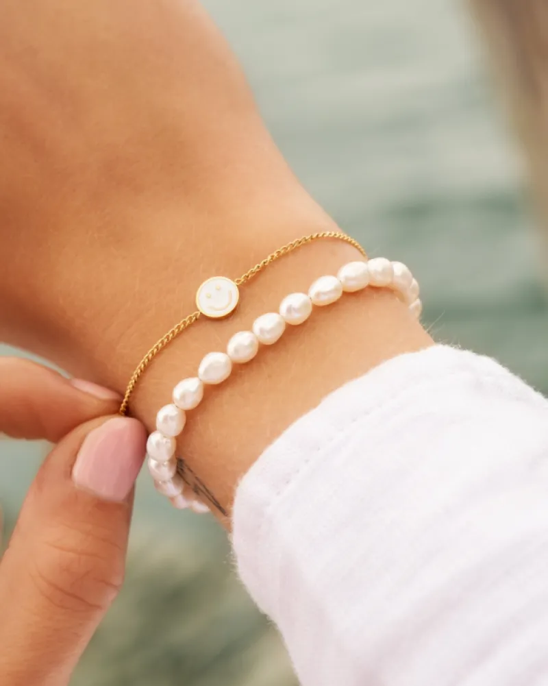 Finaste Pearl bracelet goldplated Discount