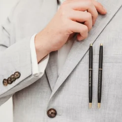 Finaste Pen met Gravering Zwart Online
