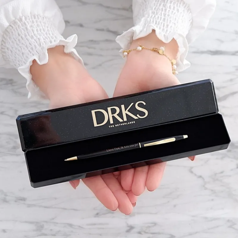 Finaste Pen met Gravering Zwart Online