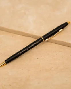 Finaste Pen met Gravering Zwart Online