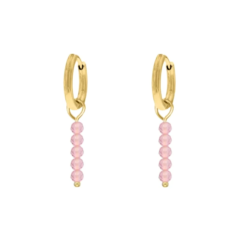 Finaste Pink lemonade oorbellen goudkleurig Outlet