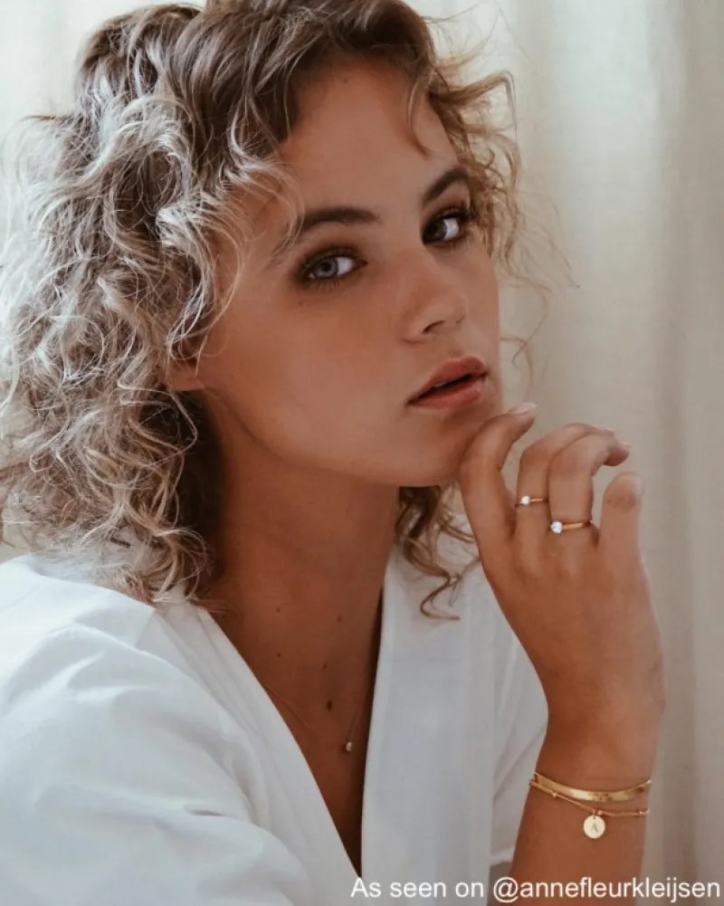 Finaste Plat armbandje goud kleurig Hot