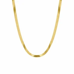Finaste Plat kettinkje goud kleurig Fashion