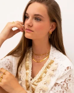 Finaste Plat kettinkje goud kleurig Fashion