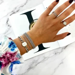 Finaste Platte armband mesh New