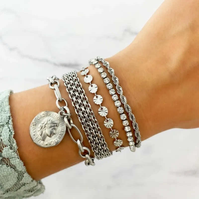 Finaste Platte armband mesh New