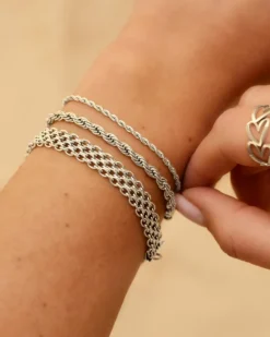 Finaste Platte armband mesh New