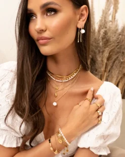 Finaste Platte Choker ketting gold plated Clearance