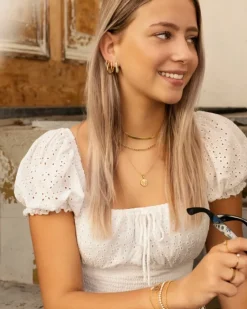 Finaste Platte Choker ketting gold plated Clearance