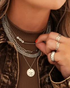 Finaste Platte ketting mesh Hot