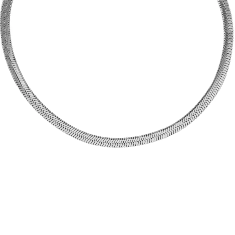 Finaste Platte snake ketting Online