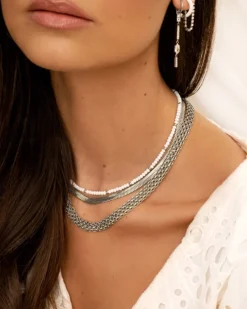 Finaste Platte snake ketting Online