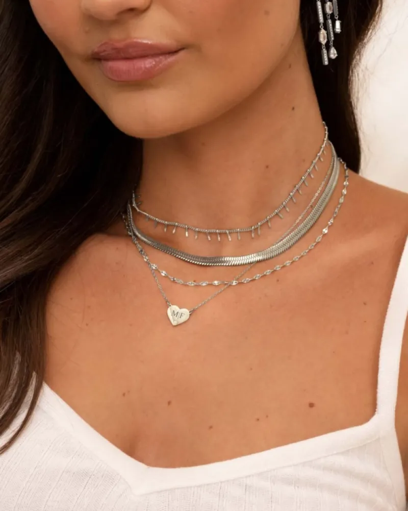 Finaste Platte snake ketting Online
