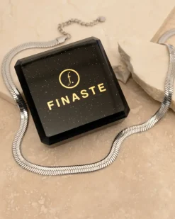 Finaste Platte snake ketting Online