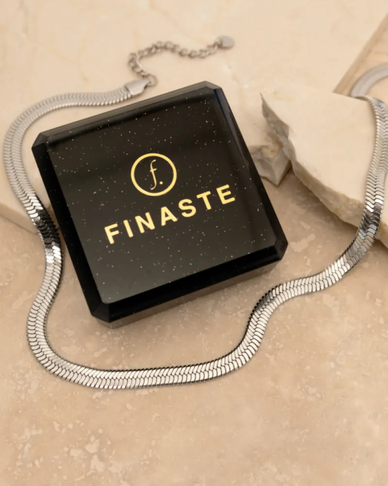 Finaste Platte snake ketting Online