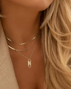 Finaste Platte snake ketting dubbel Discount