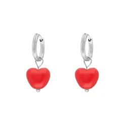 Finaste Red heart earrings Clearance