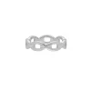 Finaste Ring chunky chain kleur zilver Fashion