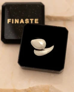 Finaste Ring chunky teardrops Best