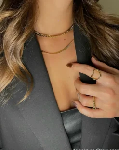 Finaste Ring Croissant kleur goud Clearance