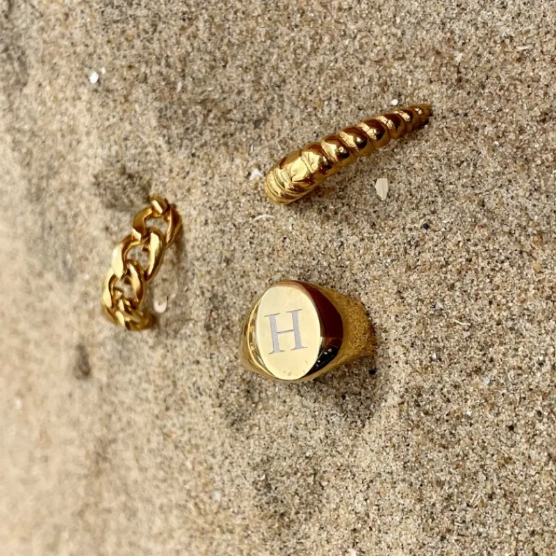 Finaste Ring Croissant kleur goud Clearance