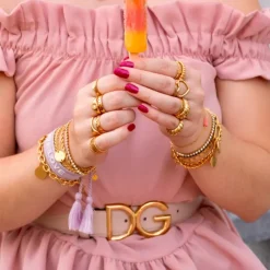 Finaste Ring Croissant kleur goud Clearance