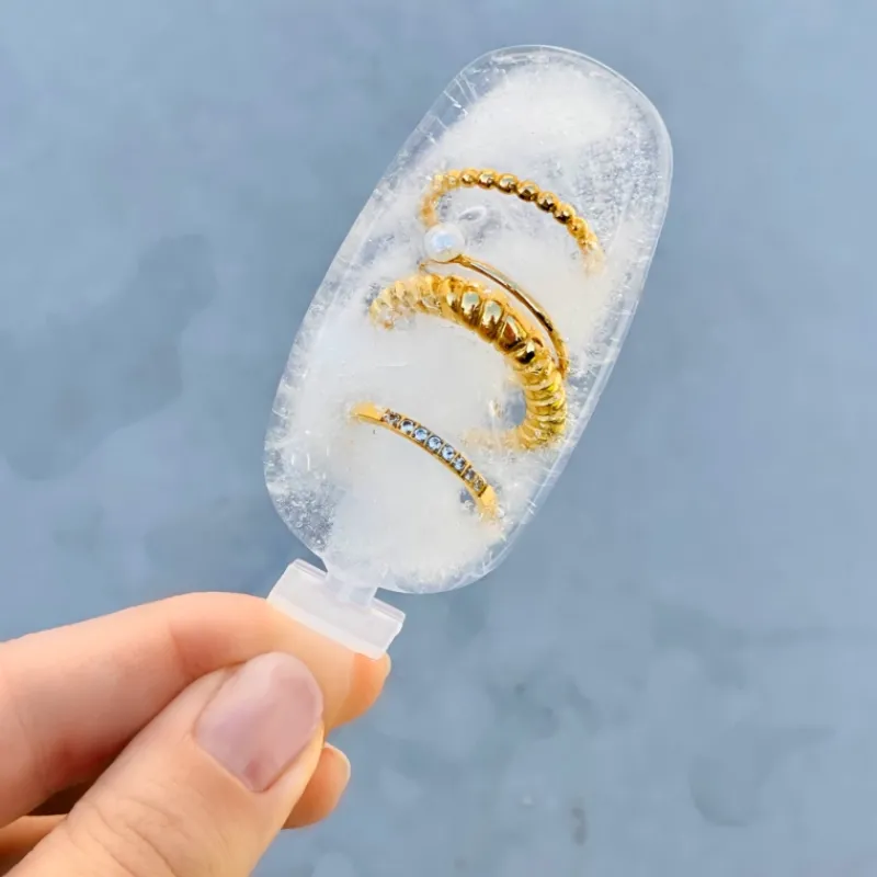 Finaste Ring Croissant kleur goud Clearance